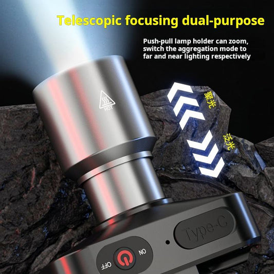 Headlamp Rechargeable,1-Pack Super Bright LED, Waterproof Outdoors Headlamp Flashlight, Adjustable headlamps