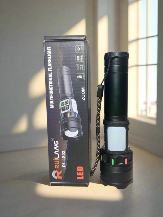 RL S02 Multifunction LED torch with heavy battery