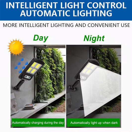 Solar sensor light with remote system