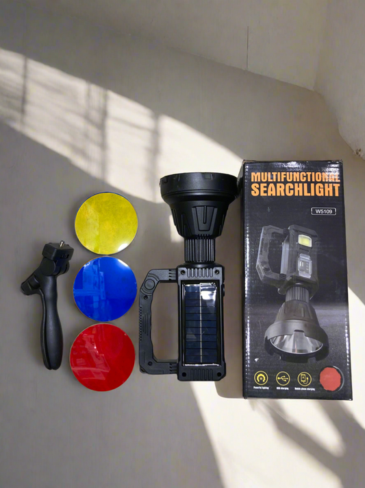 5109 solar handle heavy rechargeable light