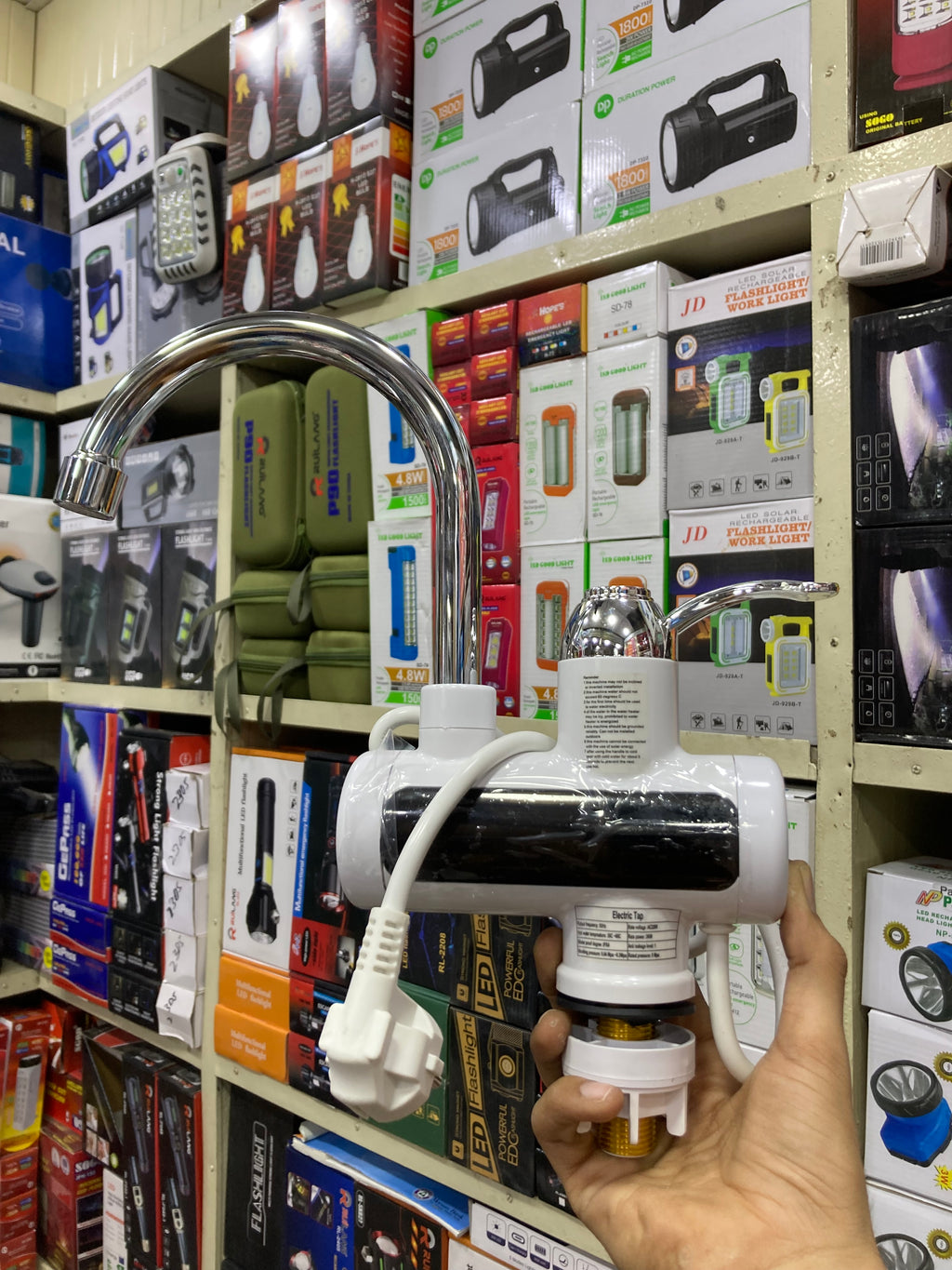 INSTANT ELECTRIC HEATER TAP WATER WITH DISPLAY AND SHOWER