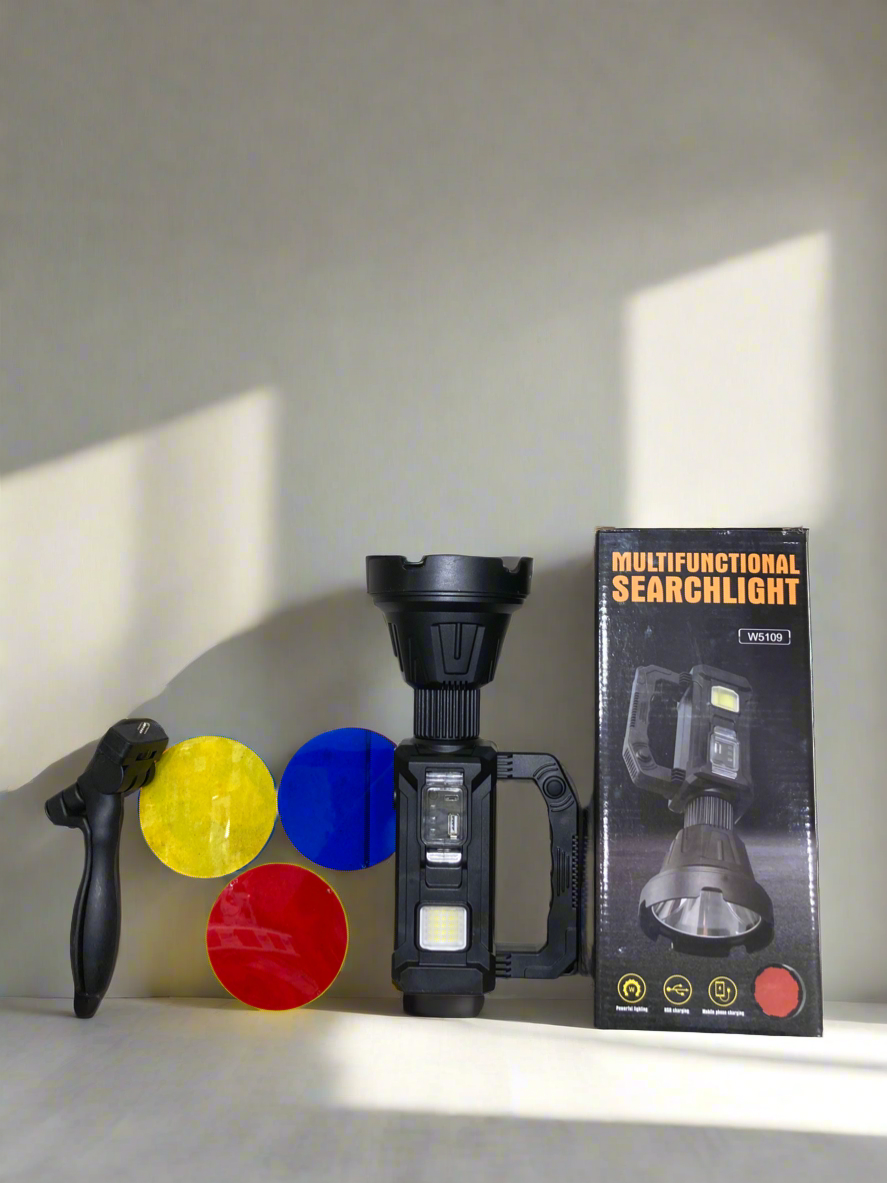 5109 solar handle heavy rechargeable light