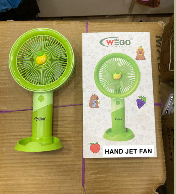 Rechargeable Mini Hand Fan With Stand – Portable USB Cooling Fan 3 Speed Desk & Handheld Fan