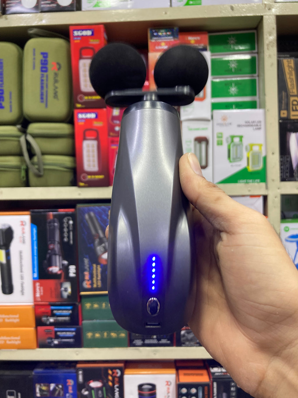 Blue idea double head body massager bld 329