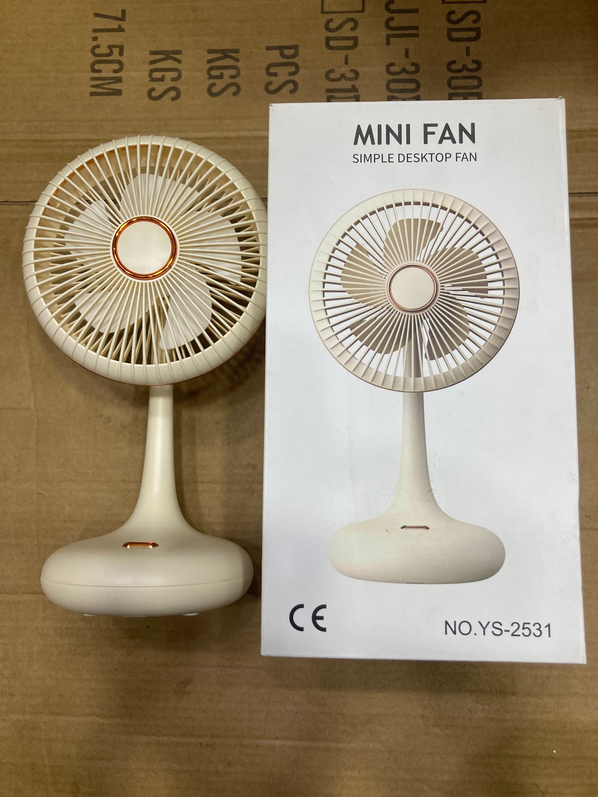 Rechargeable Mini Desktop Fan – Portable USB Charging Fan | 3 Speed Cooling Fan