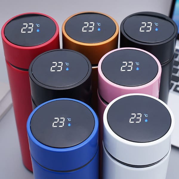 Digital LED Display Stainless Steel Water Bottle – Smart Temperature Display