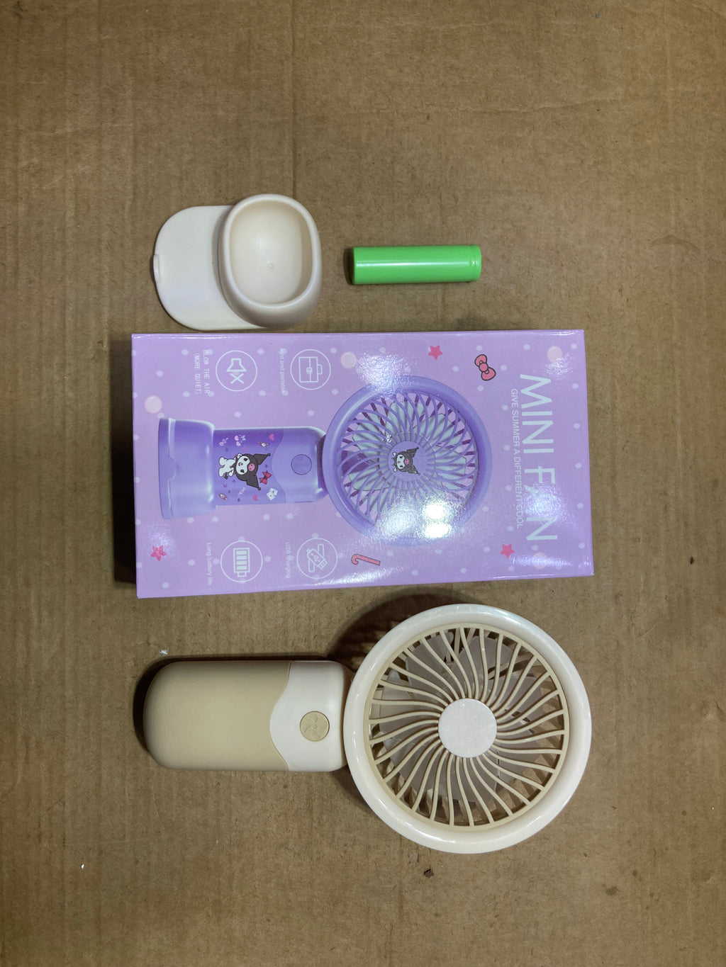 Cute Mini Portable Hand Fan USB Rechargeable | 3 Speed Cooling Fan for Home, Office & Travel