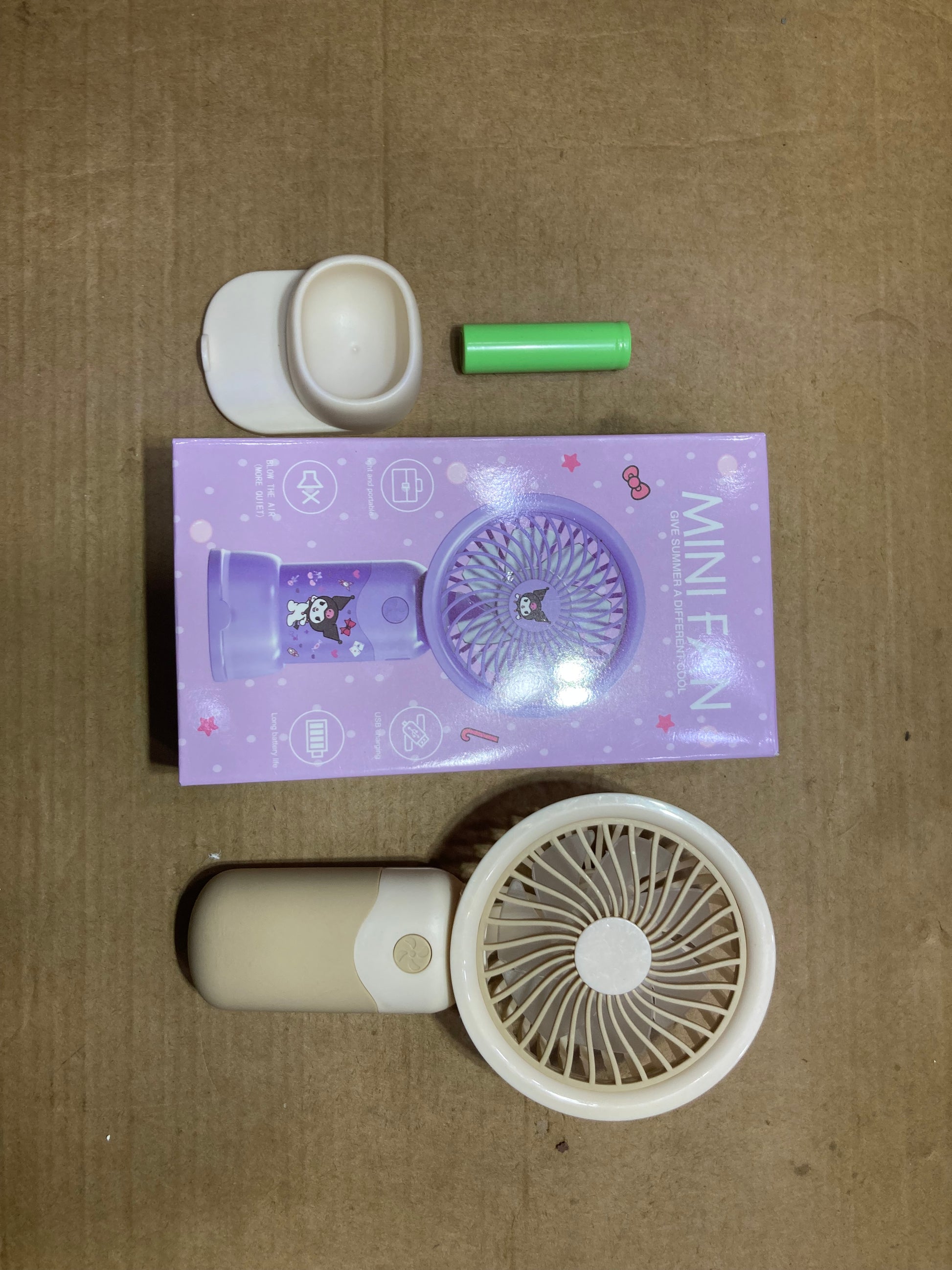 Cute Mini Portable Hand Fan USB Rechargeable | 3 Speed Cooling Fan for Home, Office & Travel