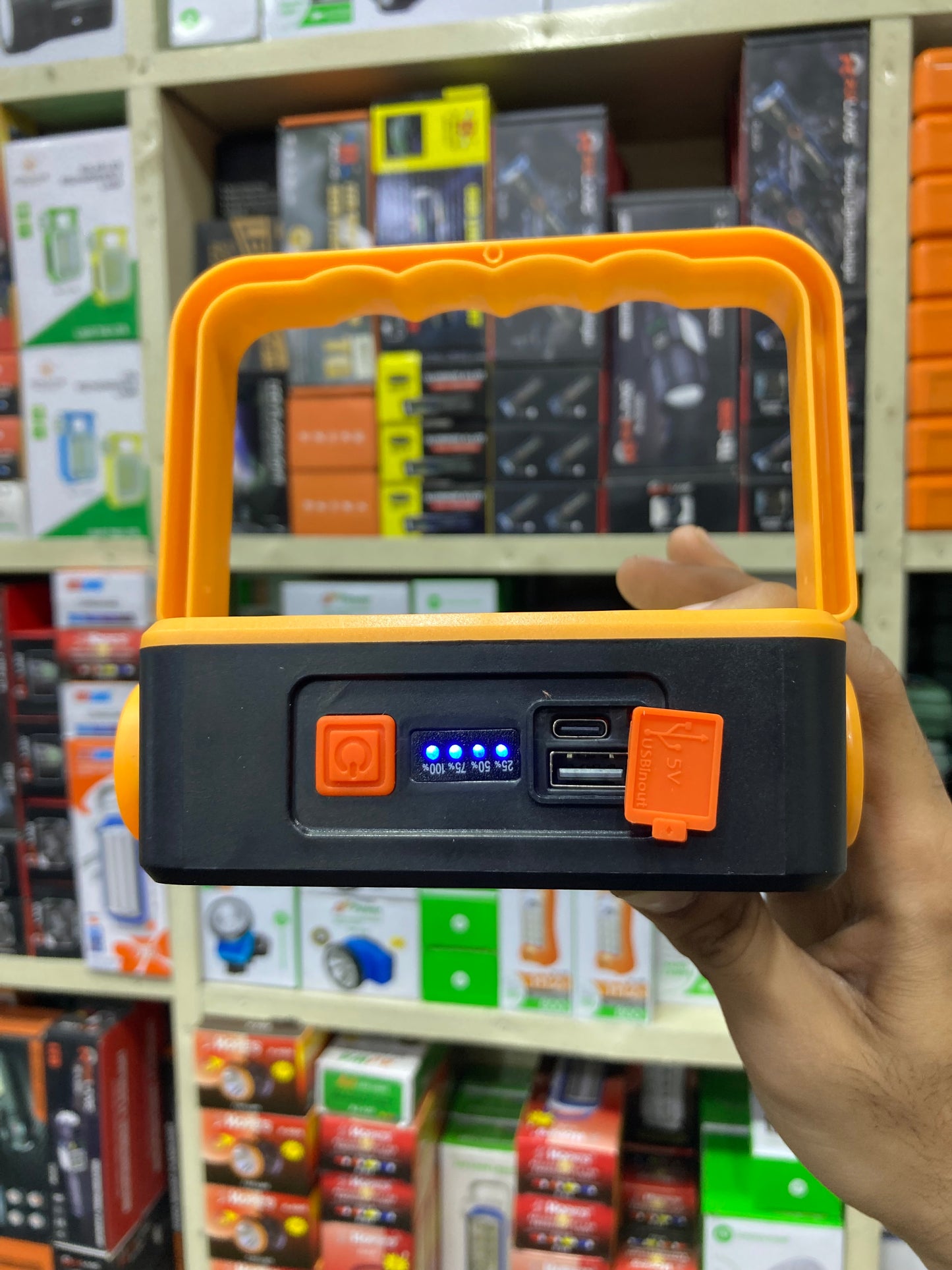 HEAVY 100W Solar charging Shade light Double battery