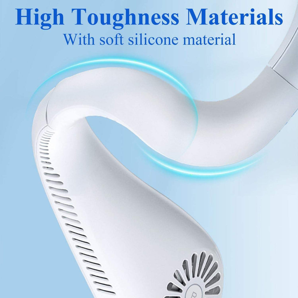 Sogo USB rechargeable neck fan bladeless design safe cooling fan for men and women