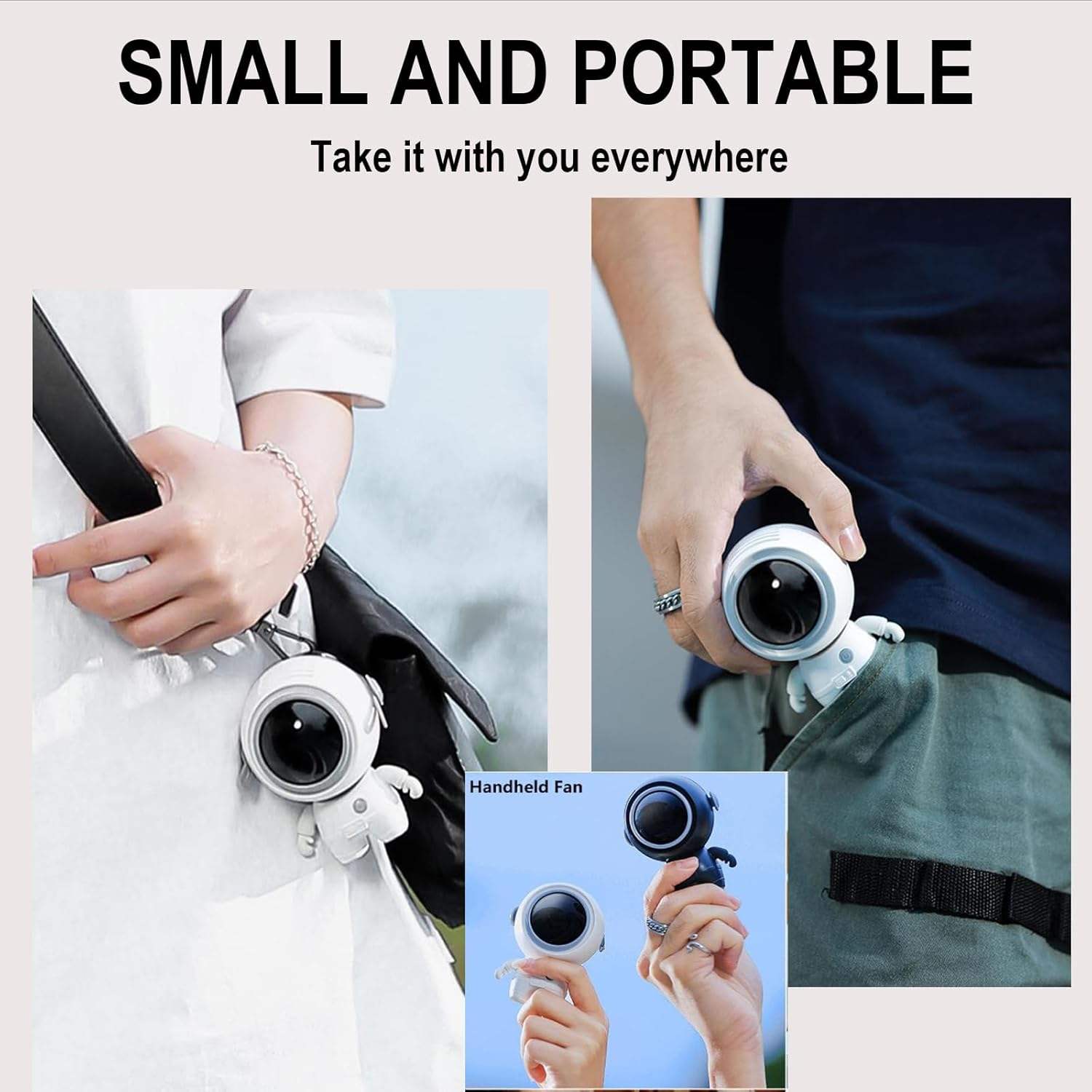 Portable Sogo astronaut fan lightweight personal cooling fan for travel and office use