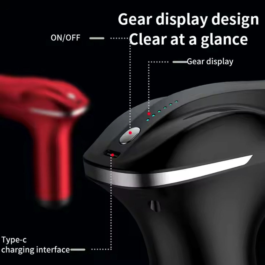 BLUEIDEA Double Massager Machine | Ultra Handheld Muscle | 4 Heads Attachments Battery Powered