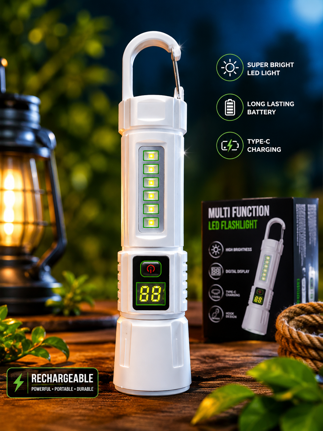MULTIFUNCTIONAL HAND ZOOMABLE TORCH