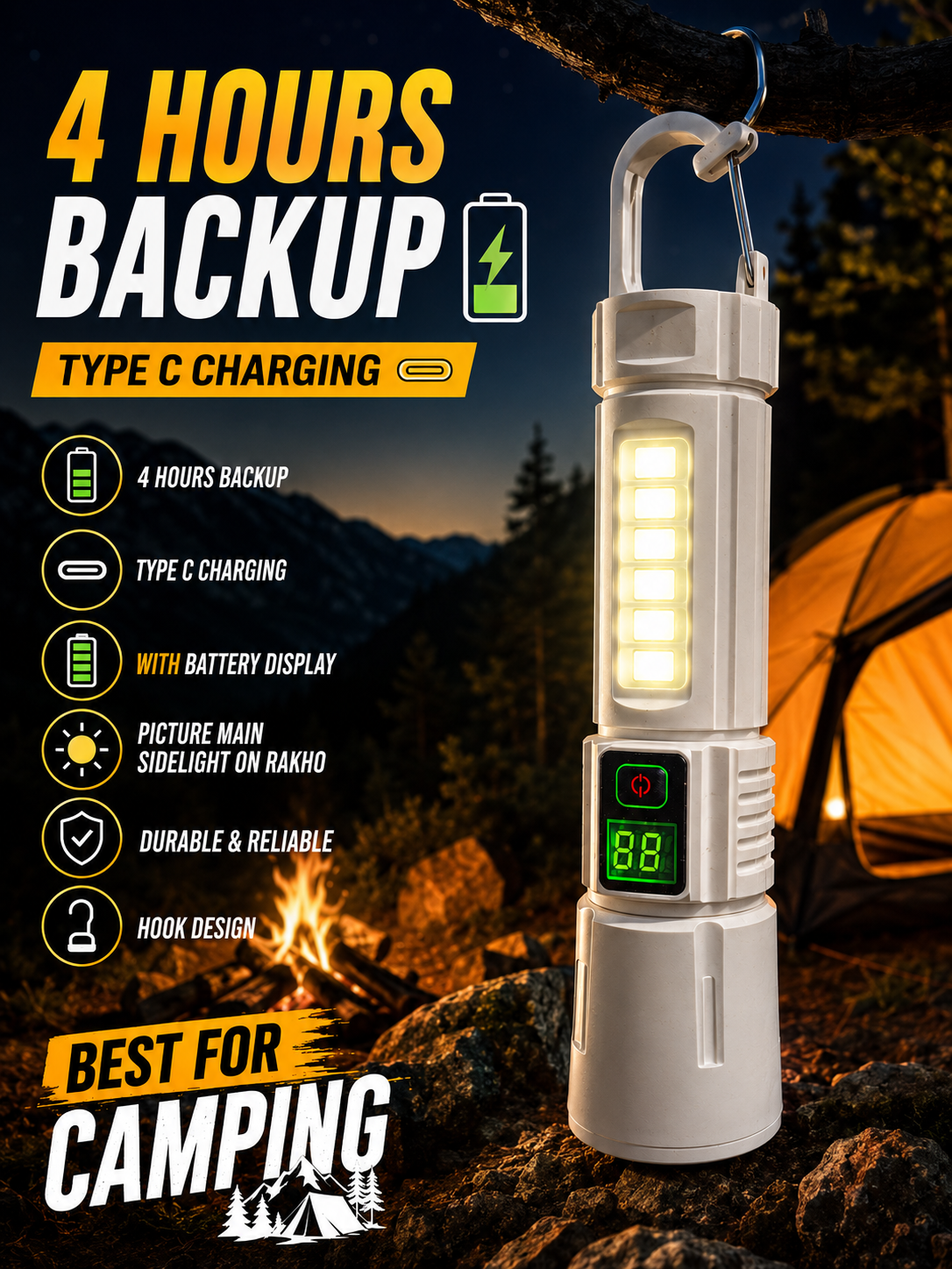 MULTIFUNCTIONAL HAND ZOOMABLE TORCH