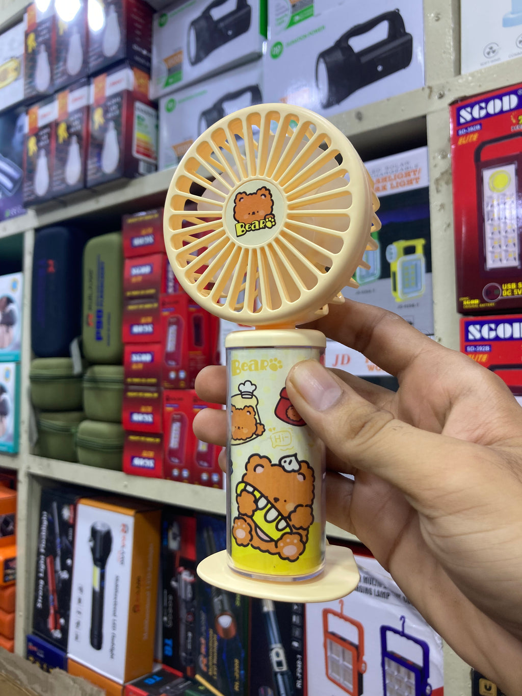 Mini Portable Hand Fan – Type-C Rechargeable | 3 Speed Turbo Cooling Fan