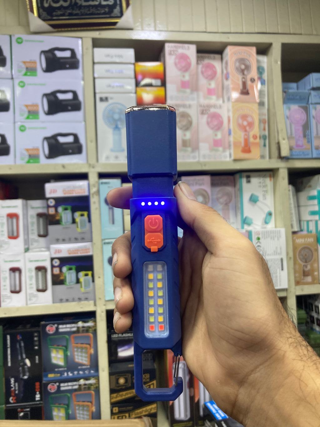Outdoor Zoom Flashlight PH-278W Rechargeable LED Work Light | USB Charging | Portable Emergency Torch