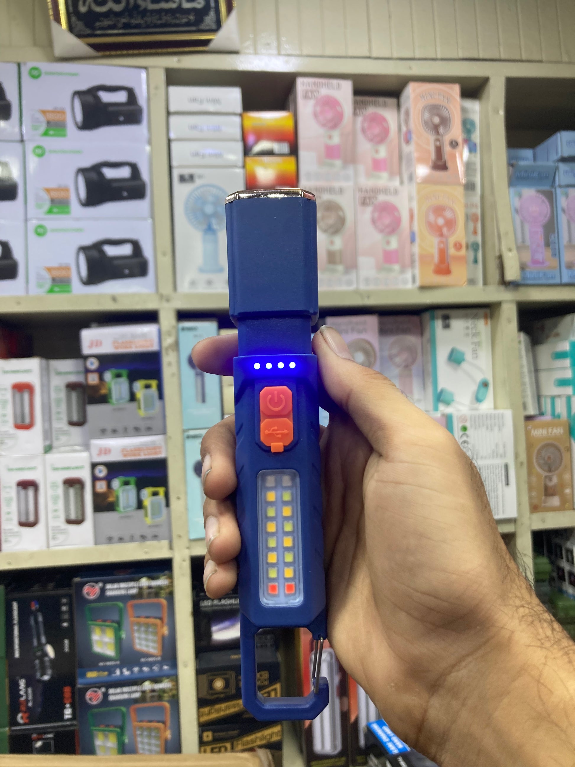 Outdoor Zoom Flashlight PH-278W Rechargeable LED Work Light | USB Charging | Portable Emergency Torch