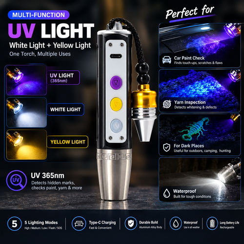 365NM Uv And Stone Check flashlight