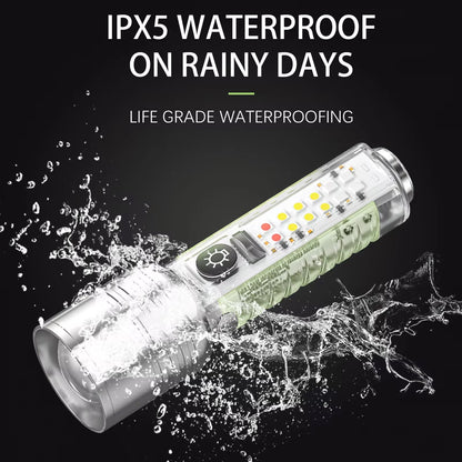 Transparent long range flashlight