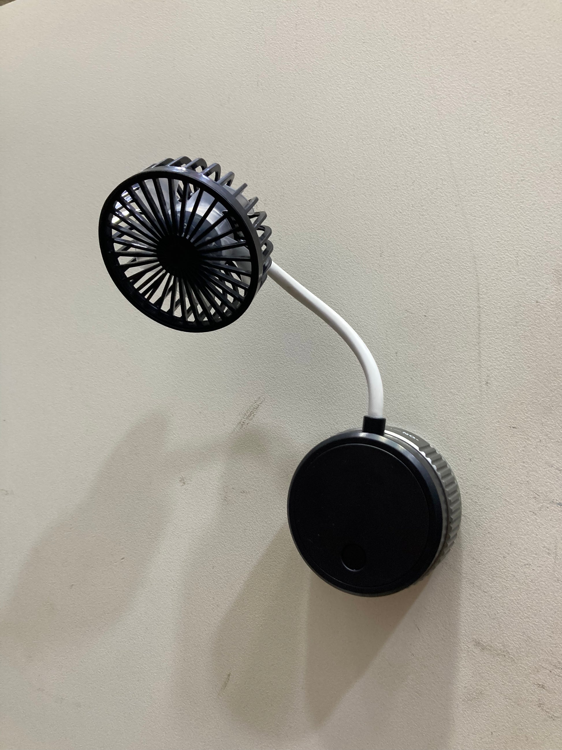 2-in-1 Portable Mini Fan with Suction Cup | USB Rechargeable Desk & Wall Fan | Silent Cooling Fan Pakistan