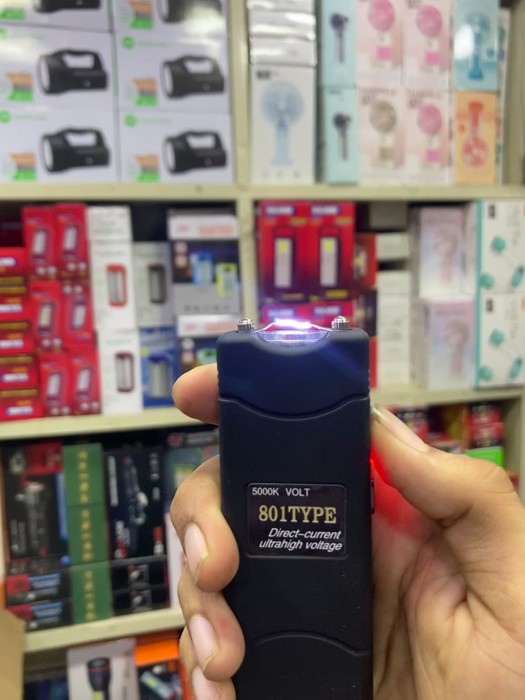 801 Type Rechargeable Electric Stun Gun | Personal Safety Device Pakistan